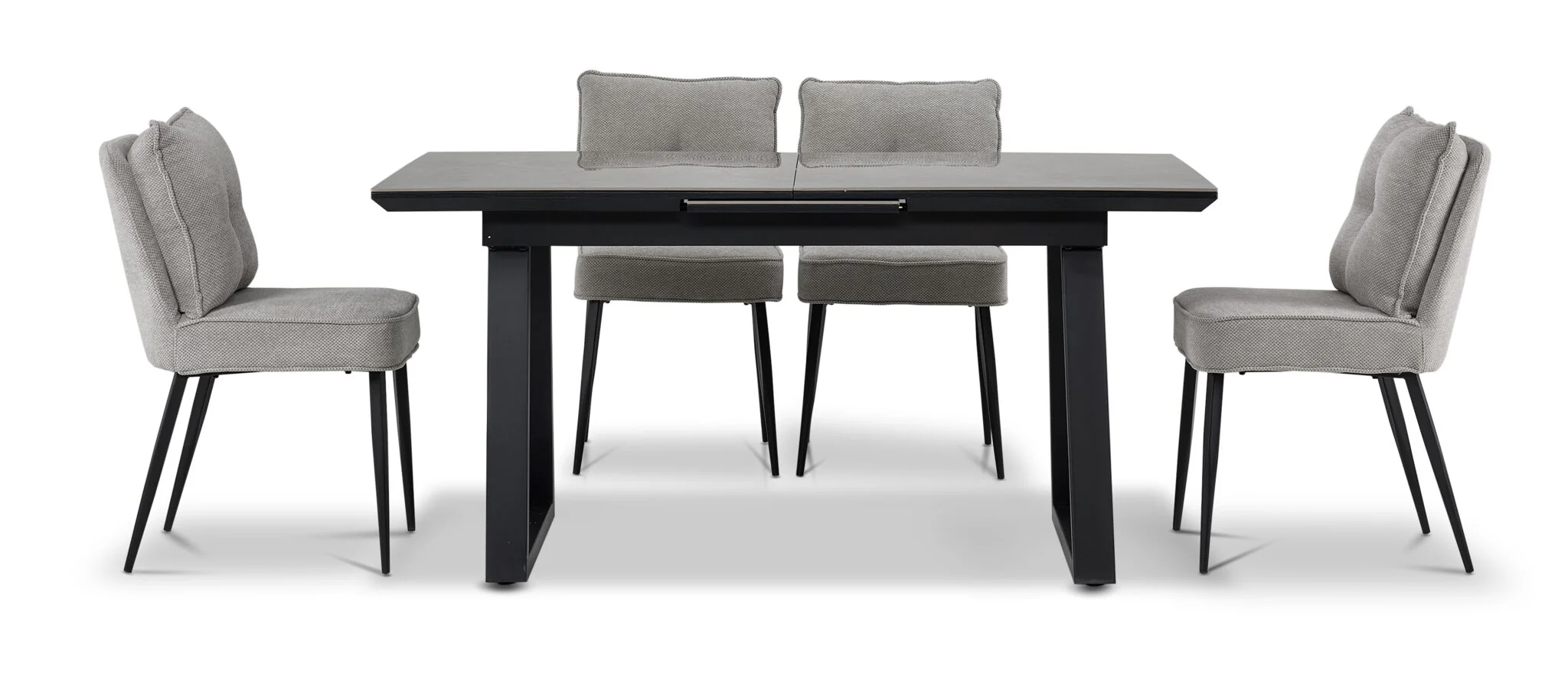 In Full Bloom - Gemini 5- Piece Extendable Dining Set - Grey - Image 3