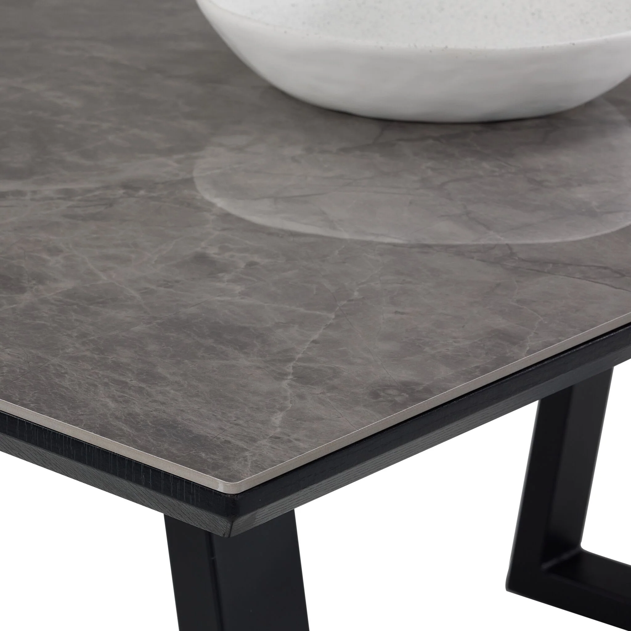 In Full Bloom - Gemini Extendable Dining Table - Grey - Image 5