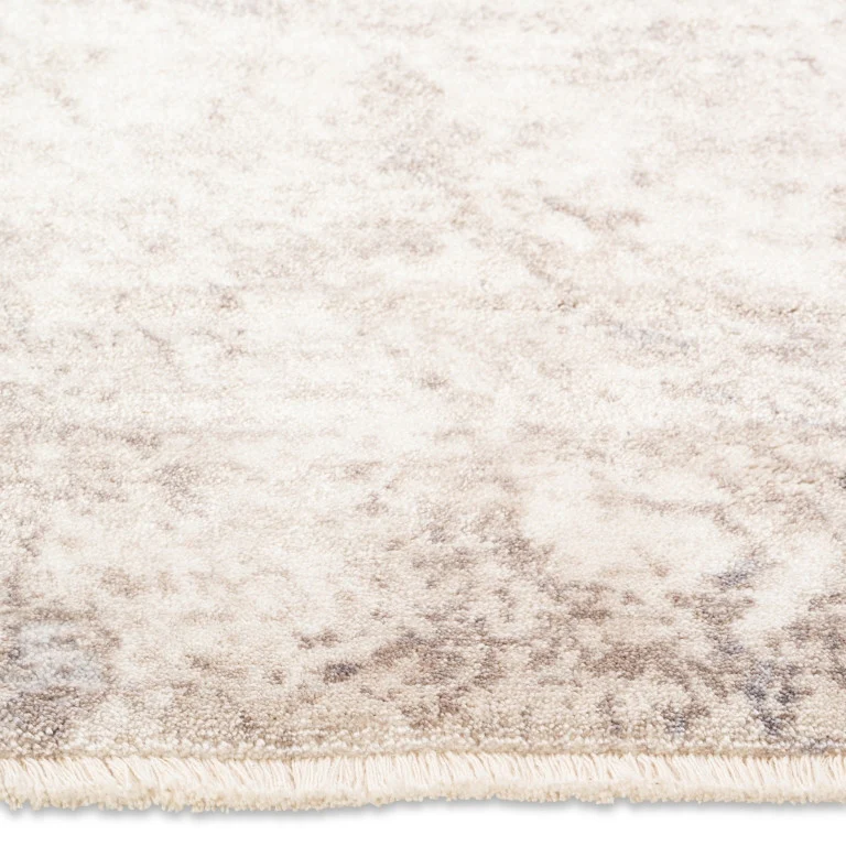 Genevie Casual Rug - 8' x 10' - Antique White/Brown - Image 4