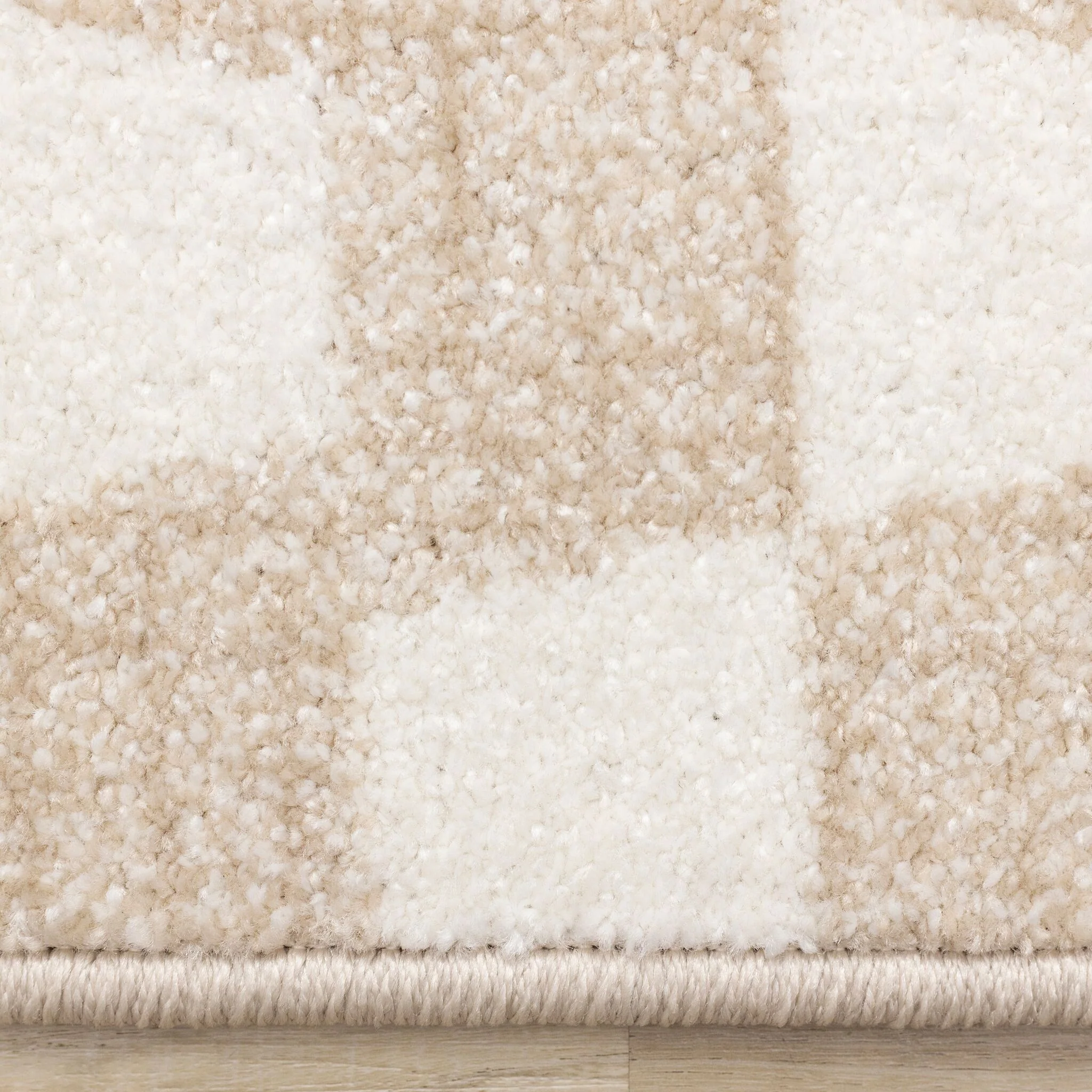 Gentle Wave 6'7"" x 9'10" Wavy Line Area Rug - Beige, Cream - Image 5