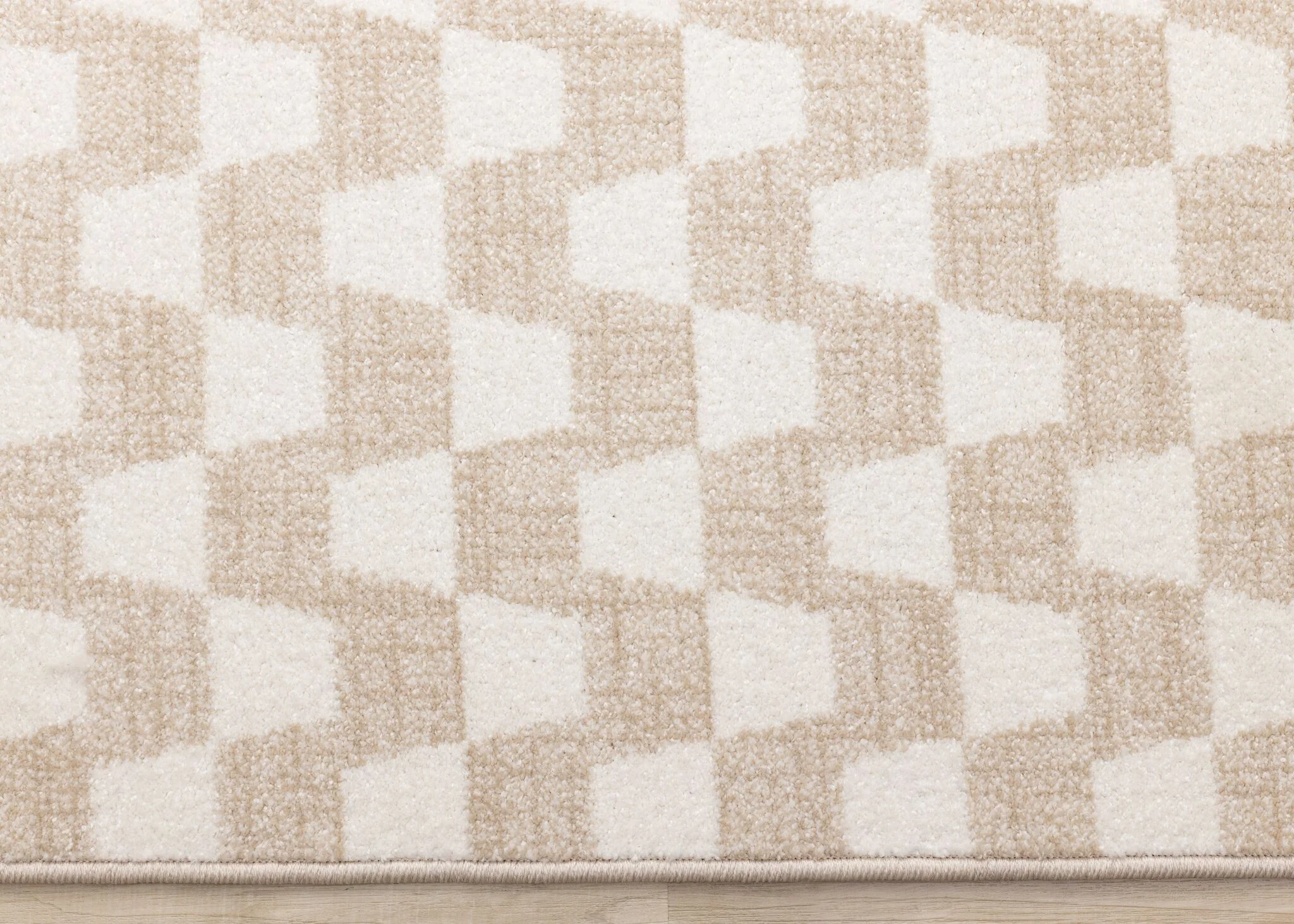 Gentle Wave 6'7"" x 9'10" Wavy Line Area Rug - Beige, Cream - Image 8