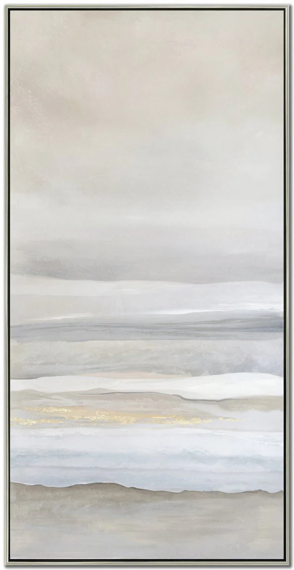 Gilded Drift I Wall Art - Beige - 48 X 24