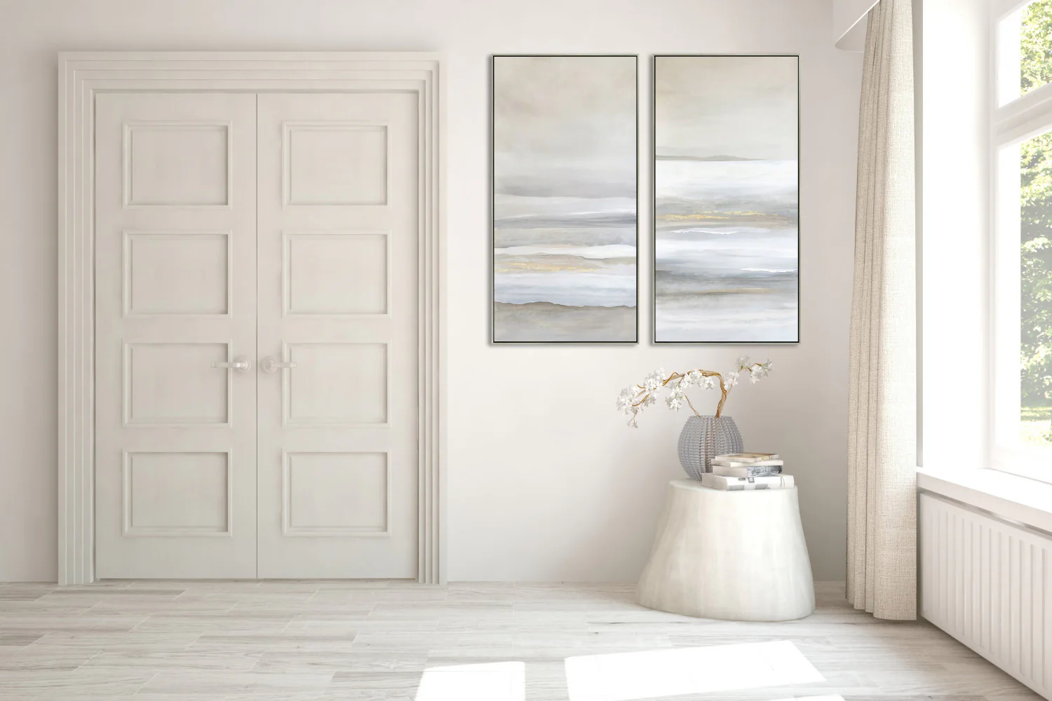 Gilded Drift I Wall Art - Beige - 48 X 24 - Image 2