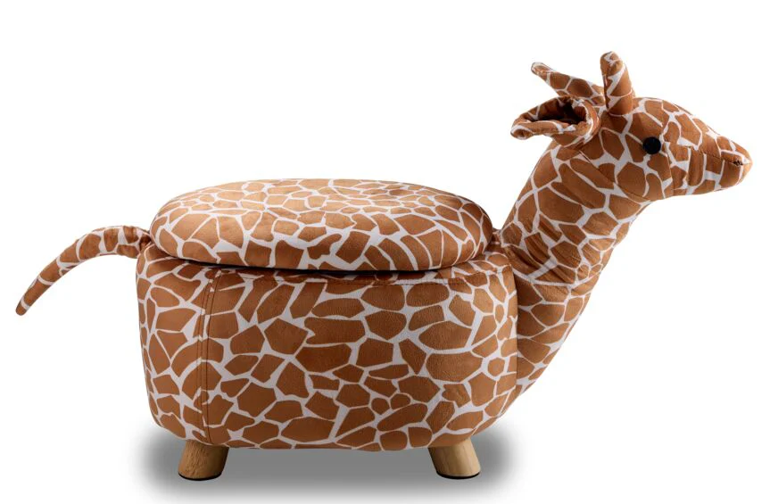 Giraffe Storage Ottoman - Brown - Image 2