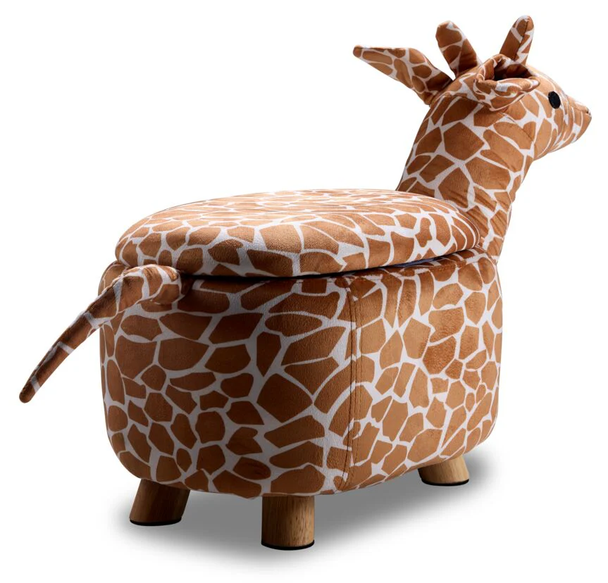 Giraffe Storage Ottoman - Brown - Image 6
