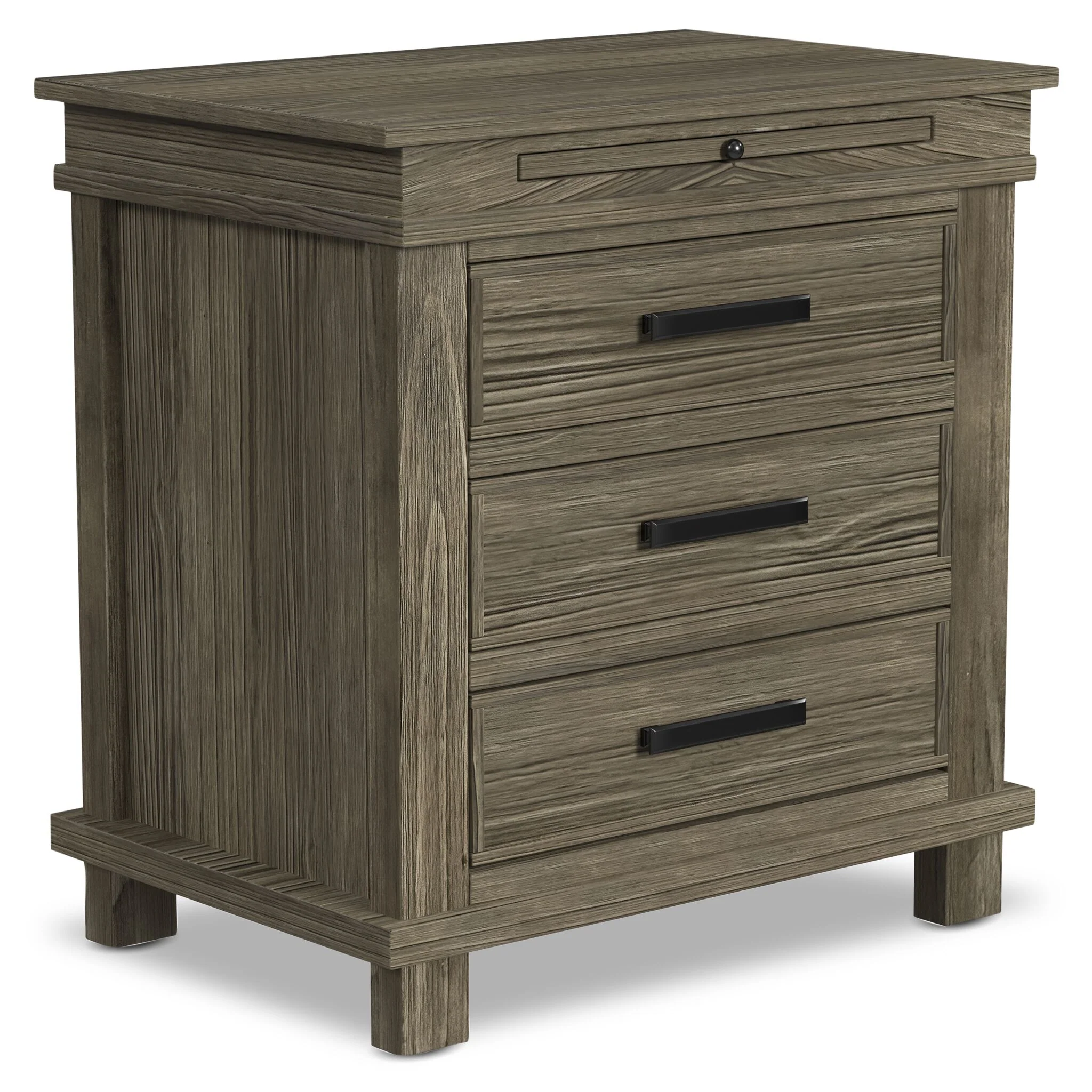 Glacier Point 6-Piece King Panel Bedroom Package - Greystone - Image 3