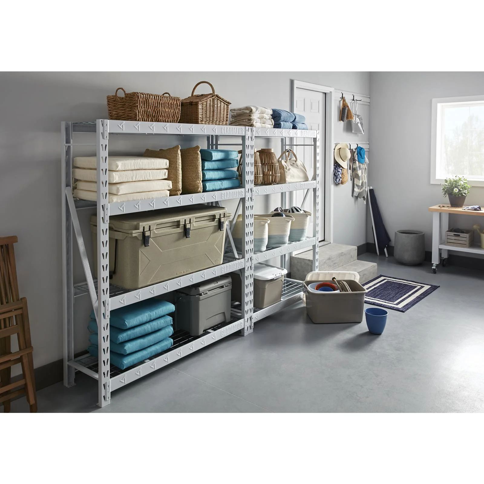 Gladiator Hammered White 3' Wide Mobile Workstation - GAMW36HWKW - Image 6