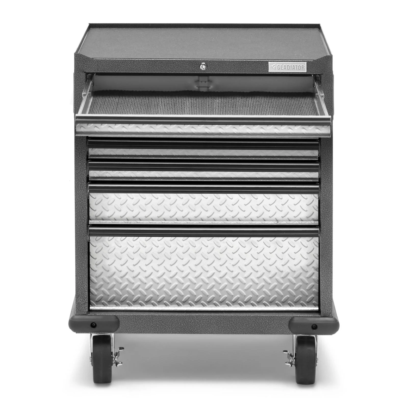 Gladiator Silver Tread Premier Pre-Assembled 7 Drawer Modular Tool Storage Cabinet - GAGD277DJG - Image 8