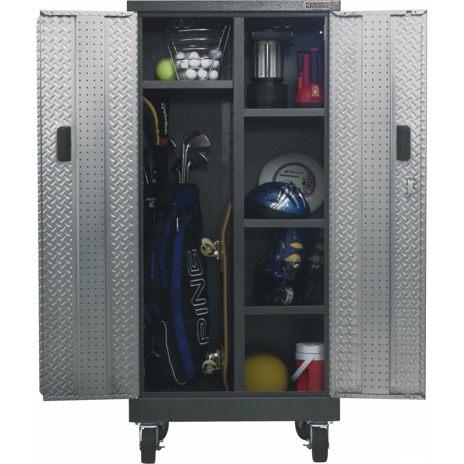 Gladiator Silver Tread Premier Pre-Assembled Tall GearLocker - GATL302DRG - Image 4