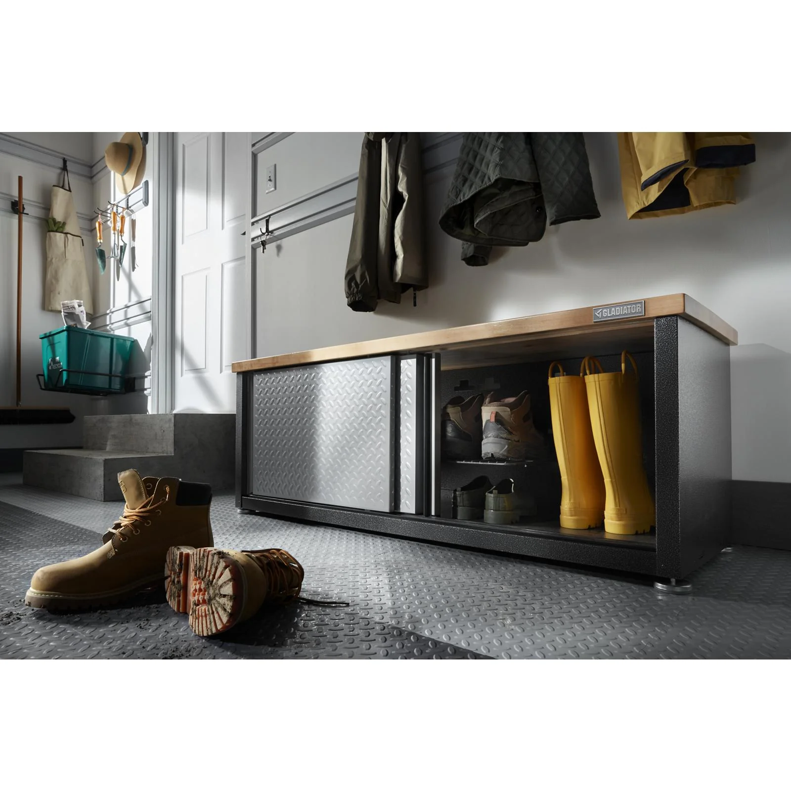Gladiator Silver Tread Ready-to-Assemble Foldaway Work Station - GAFS42KDJG - Image 8