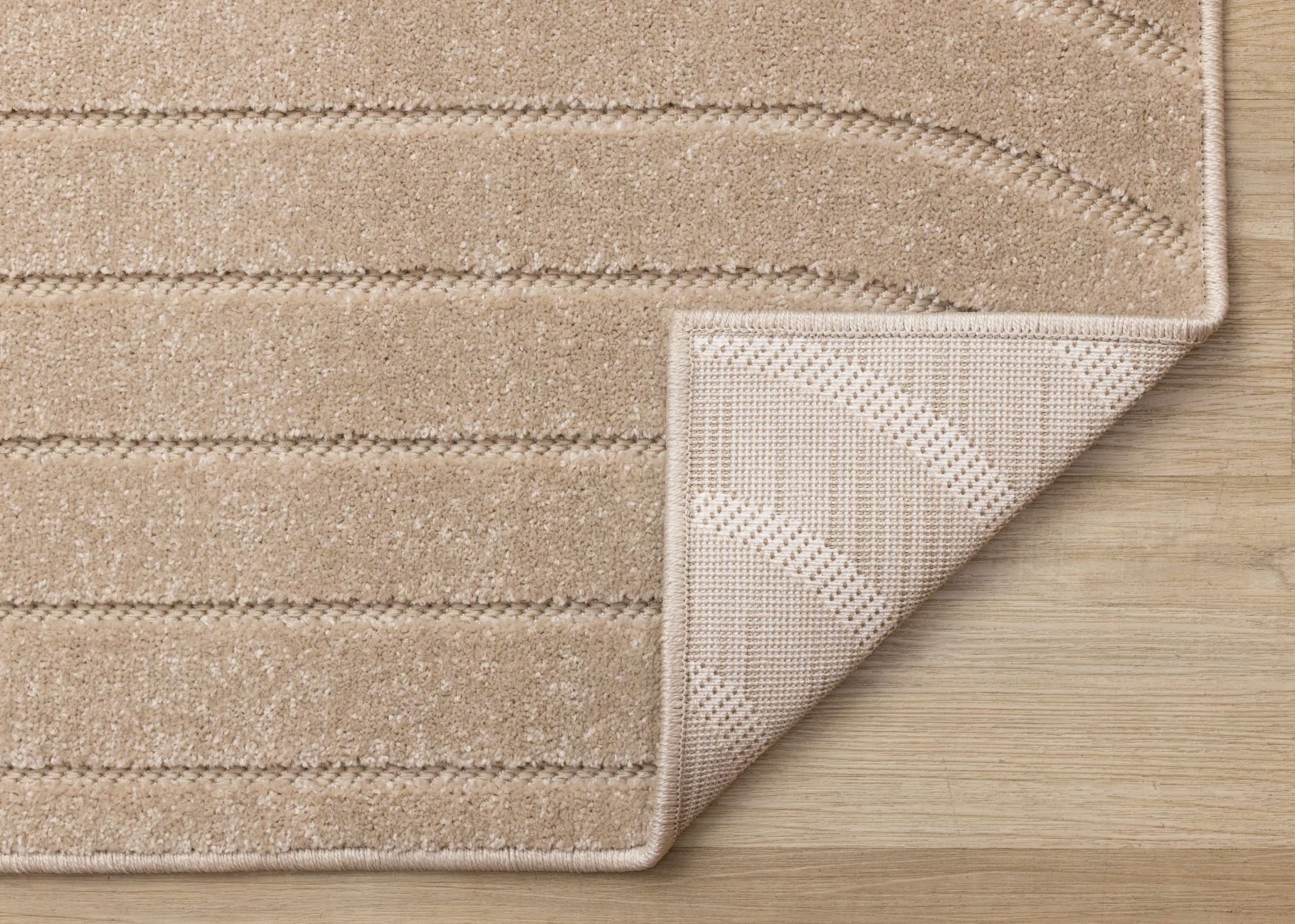 Golden Dunes 6'7" x 9'6" Modern Curved Arches Design Area Rug - Beige - Image 5