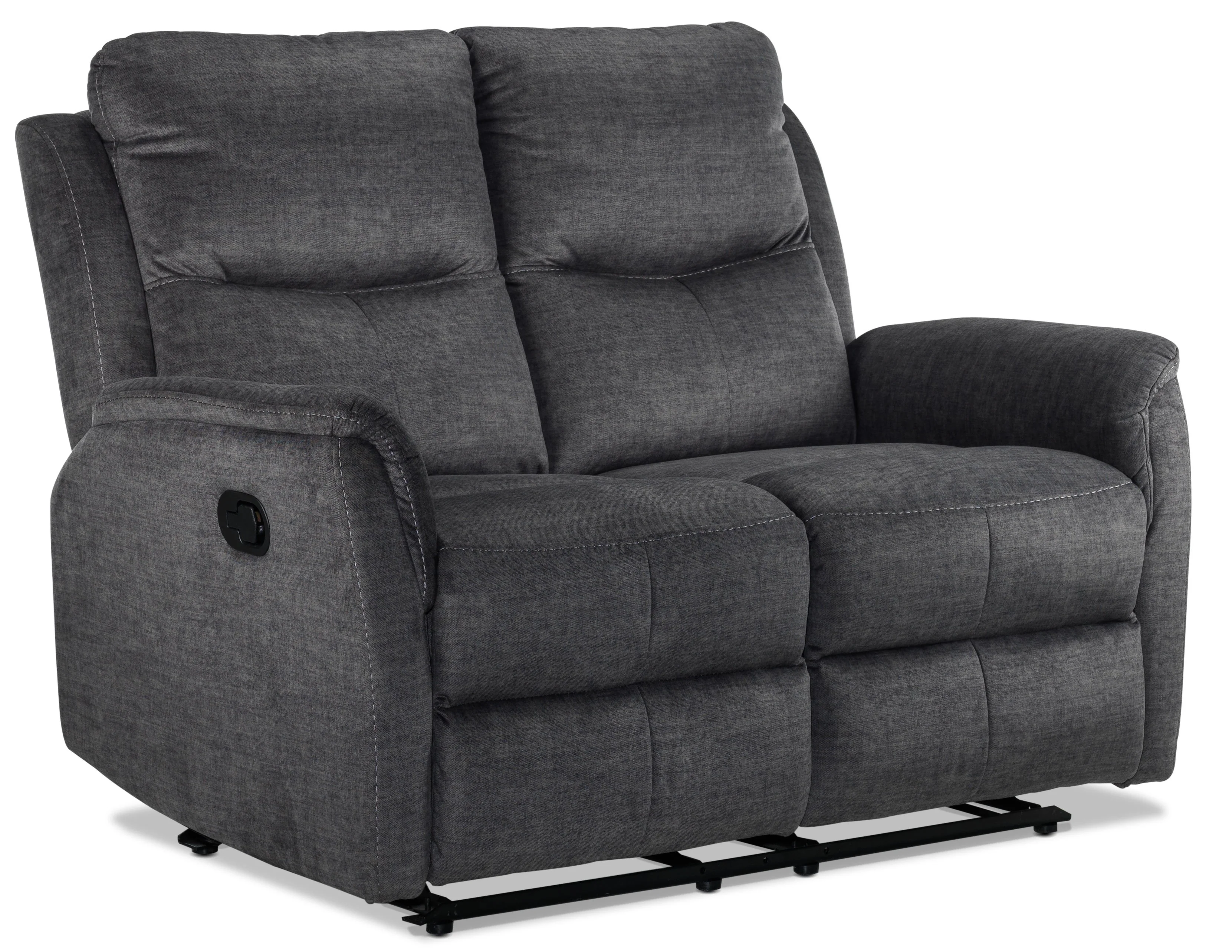 Grayson Reclining Loveseat - Charcoal - Image 2