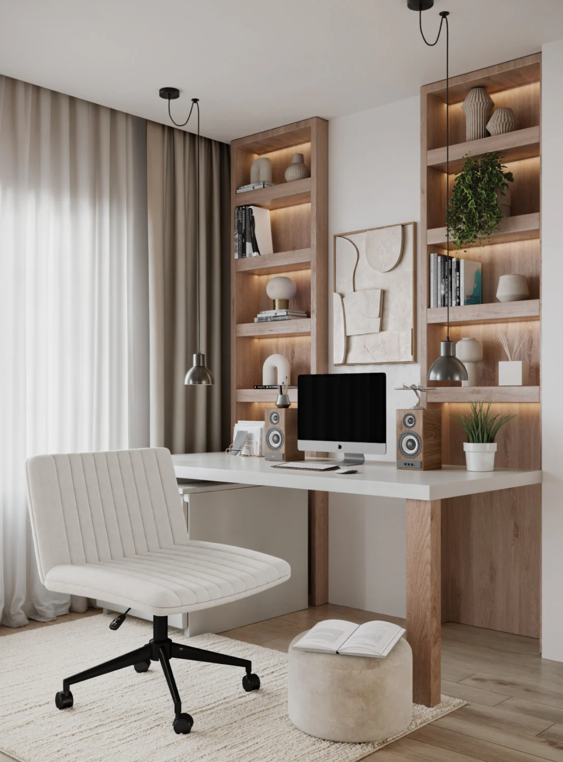 Greer Office Chair - White - Image 7