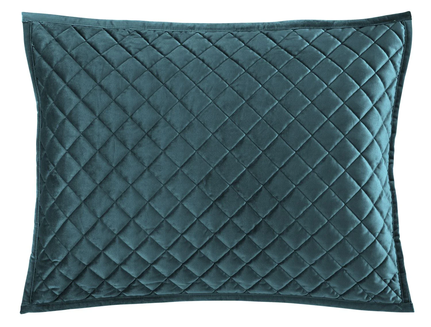 Grudina Velvet Diamond Queen Quilt Set - Teal - Image 3