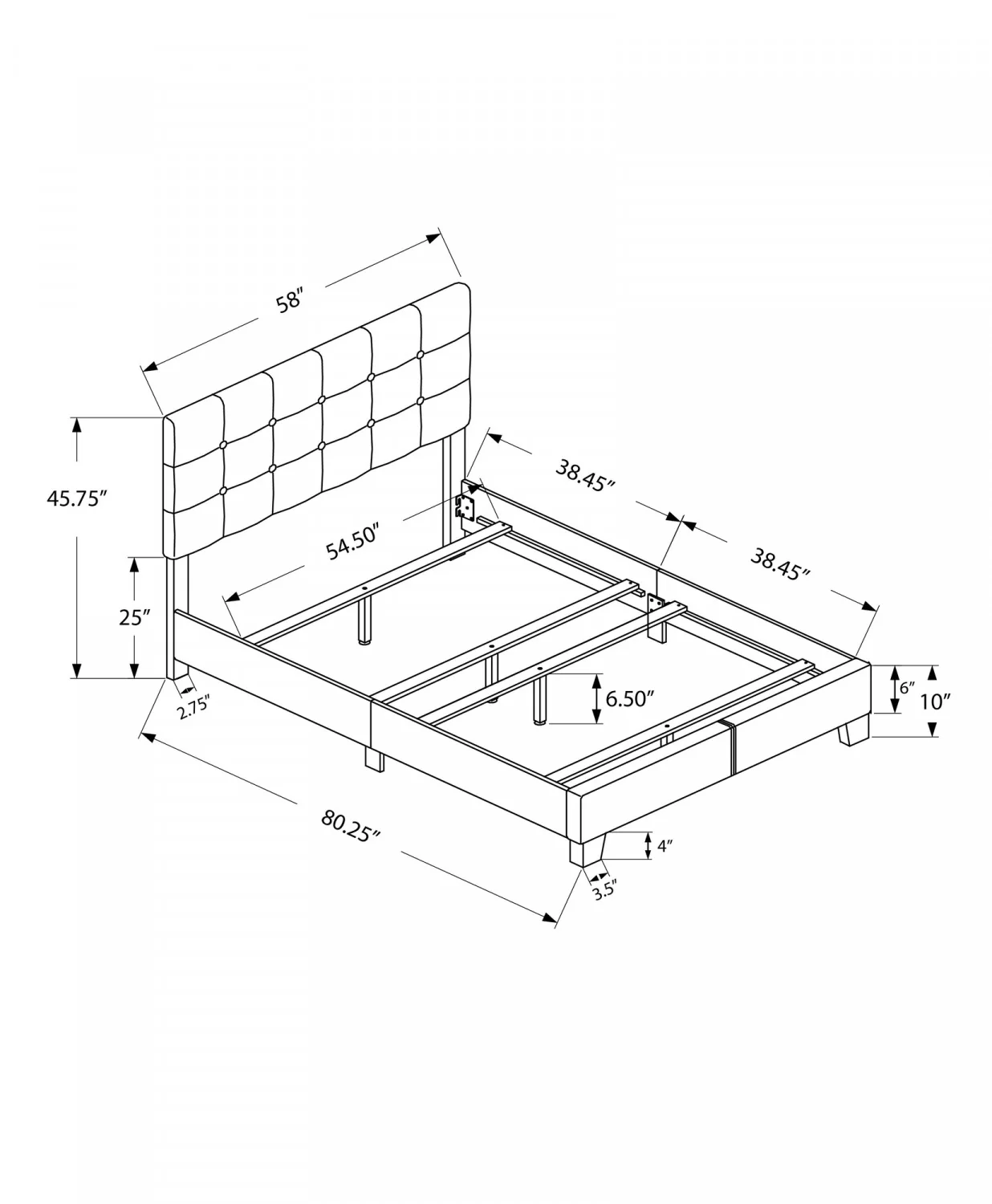 Gwendolyn Full Bed - Black - Image 3