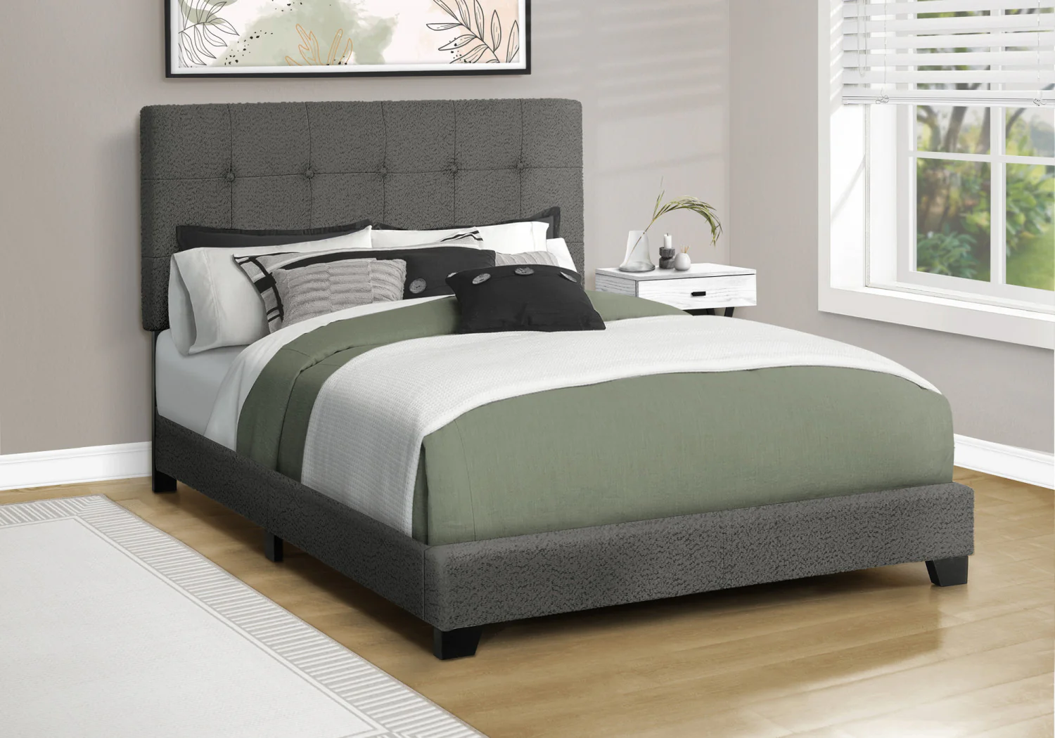 Gwendolyn Full Bed - Dark Grey - Image 2