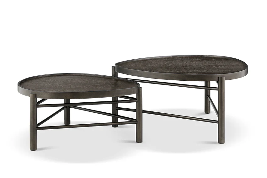 Hadleigh 37" Nesting Coffee Table - Coffee Bean Black Finish - Image 2