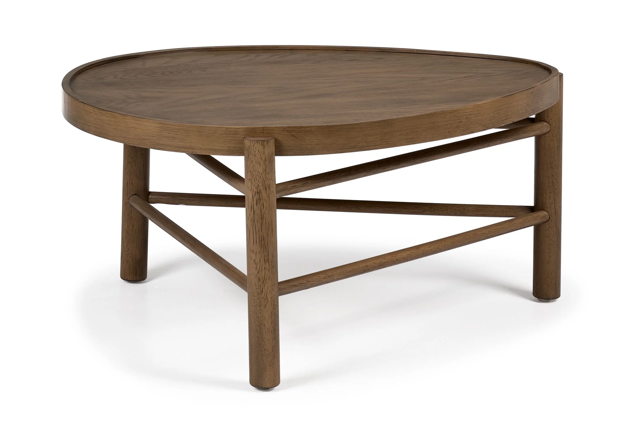 Hadleigh 37" Nesting Coffee -Table Honey Brown Finish - Image 3