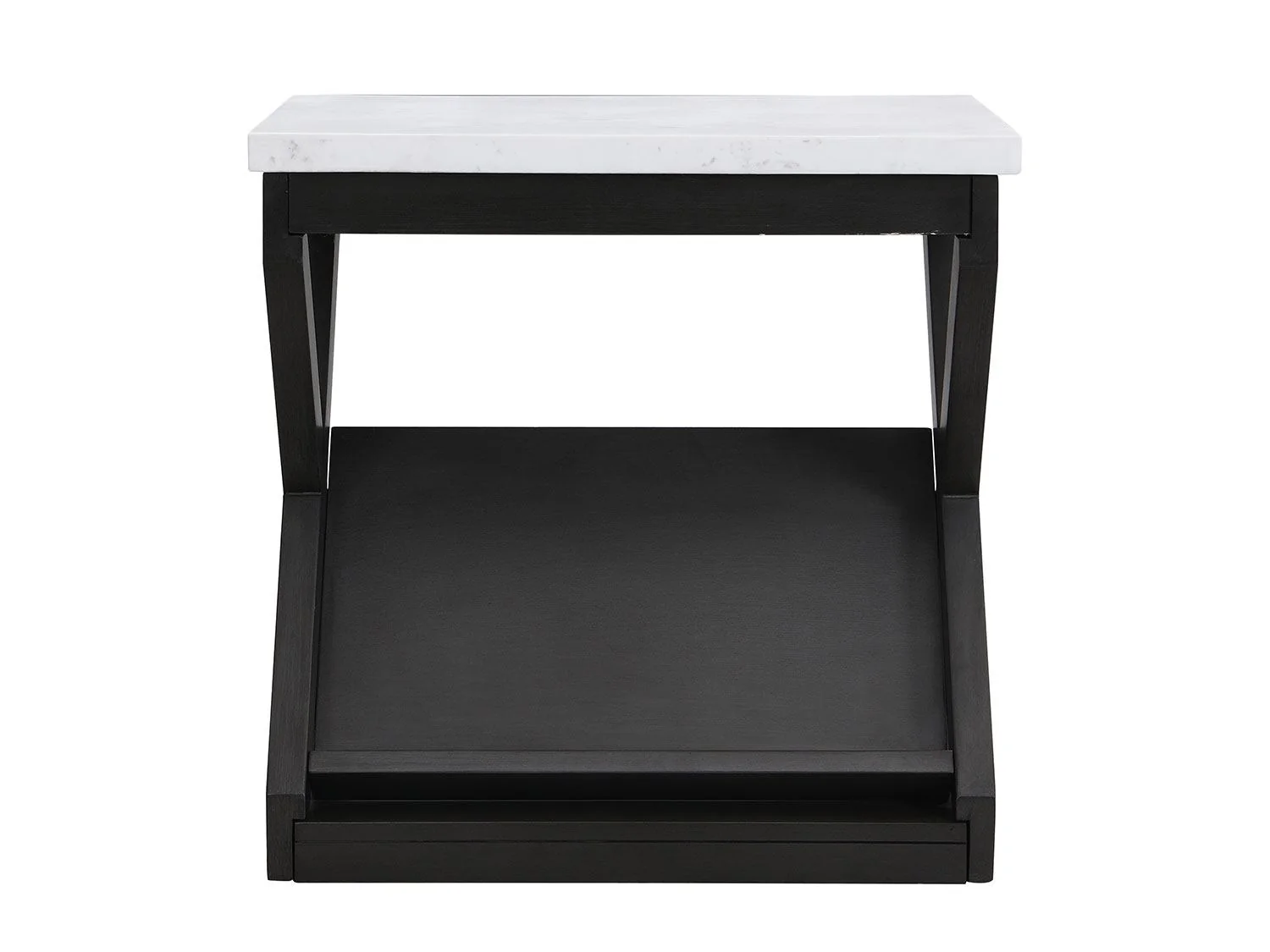 Hadyn End Table - Marble & Dark Grey - Image 2
