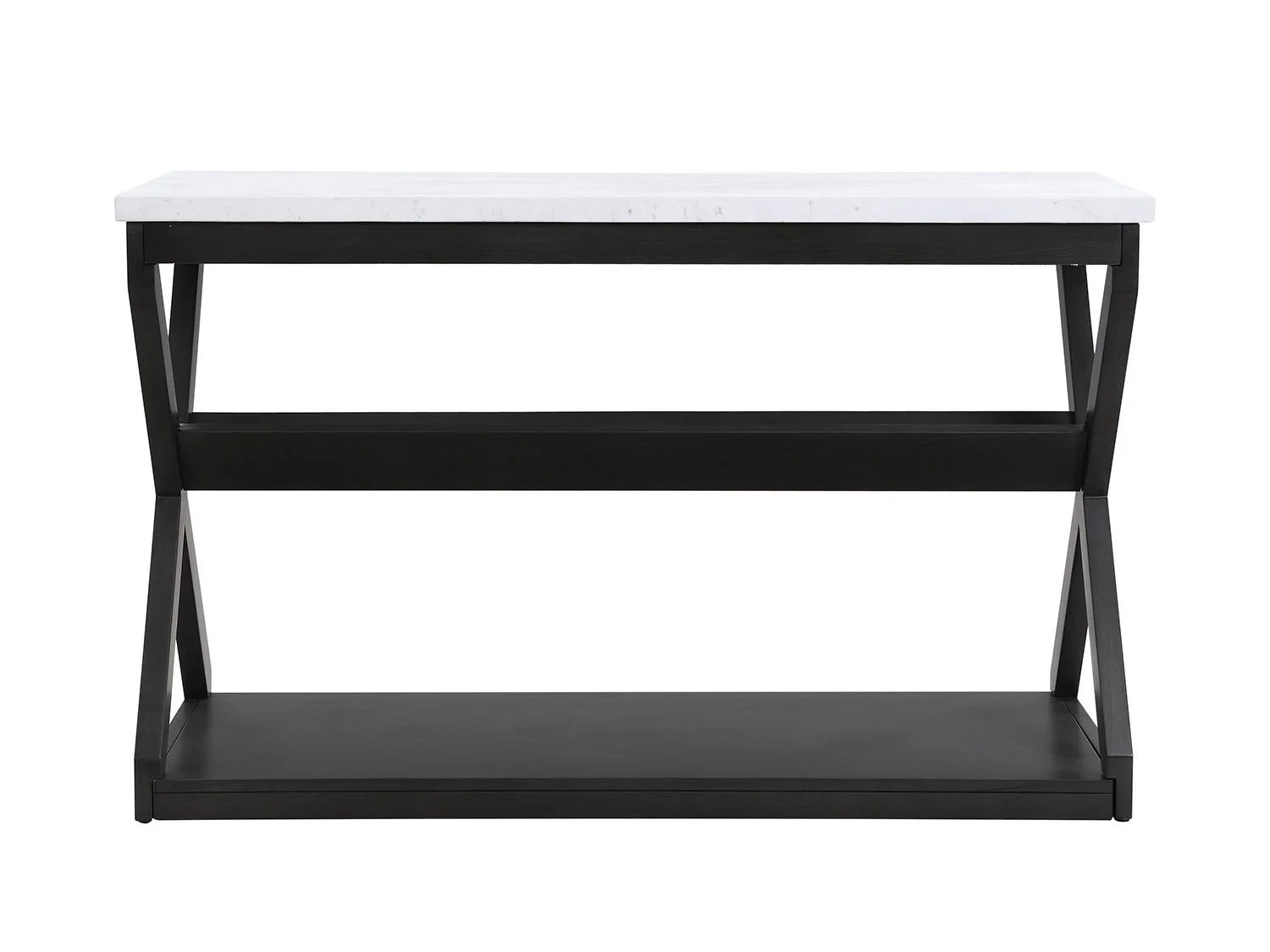 Hadyn Sofa Table - Marble & Dark Grey - Image 2