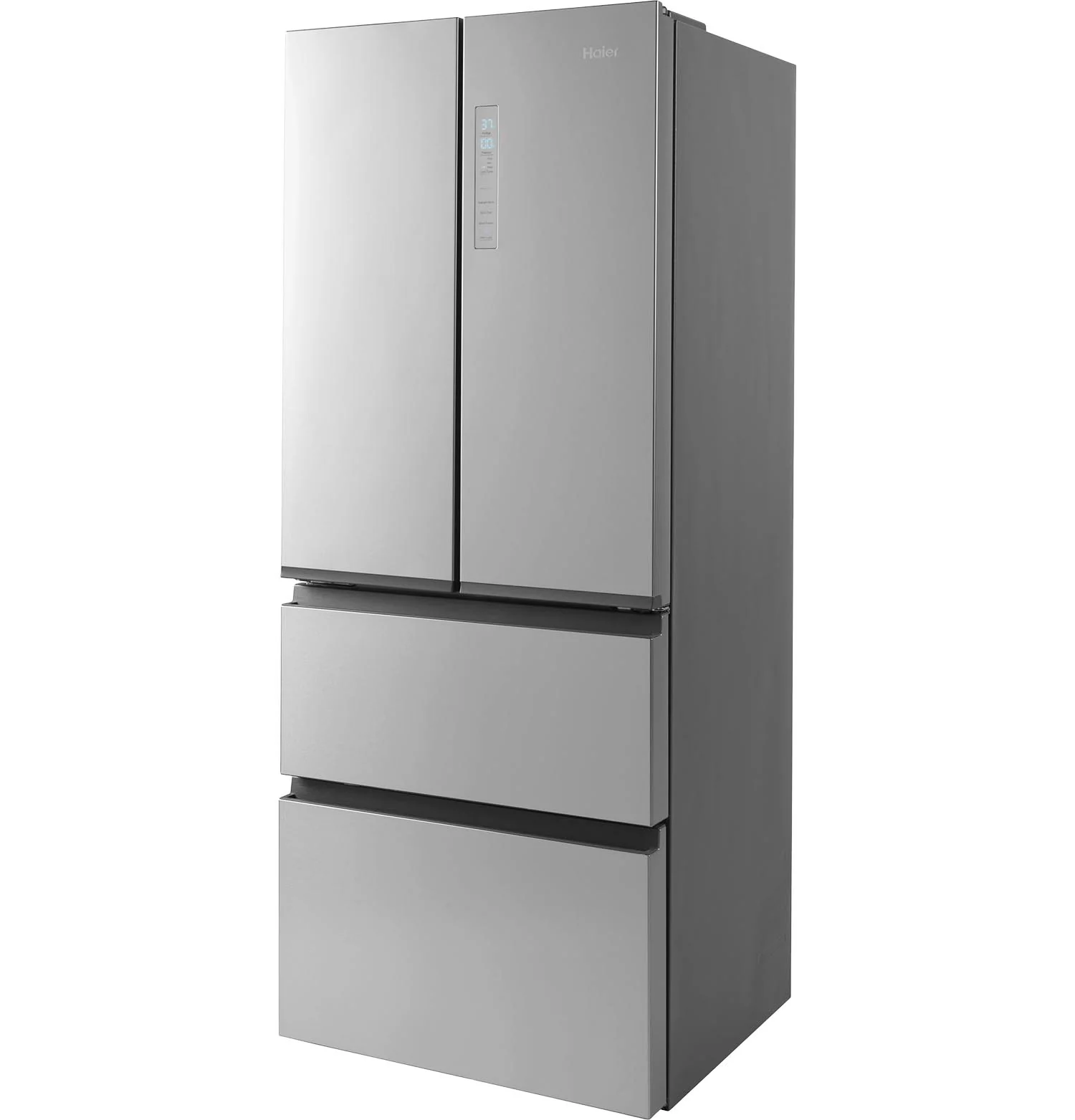 Haier 27.75" 14.5 Cu. Ft. Fingerprint Resistant Stainless Steel 4-Door French Door Refrigerator - QJS15HYRFS - Image 3