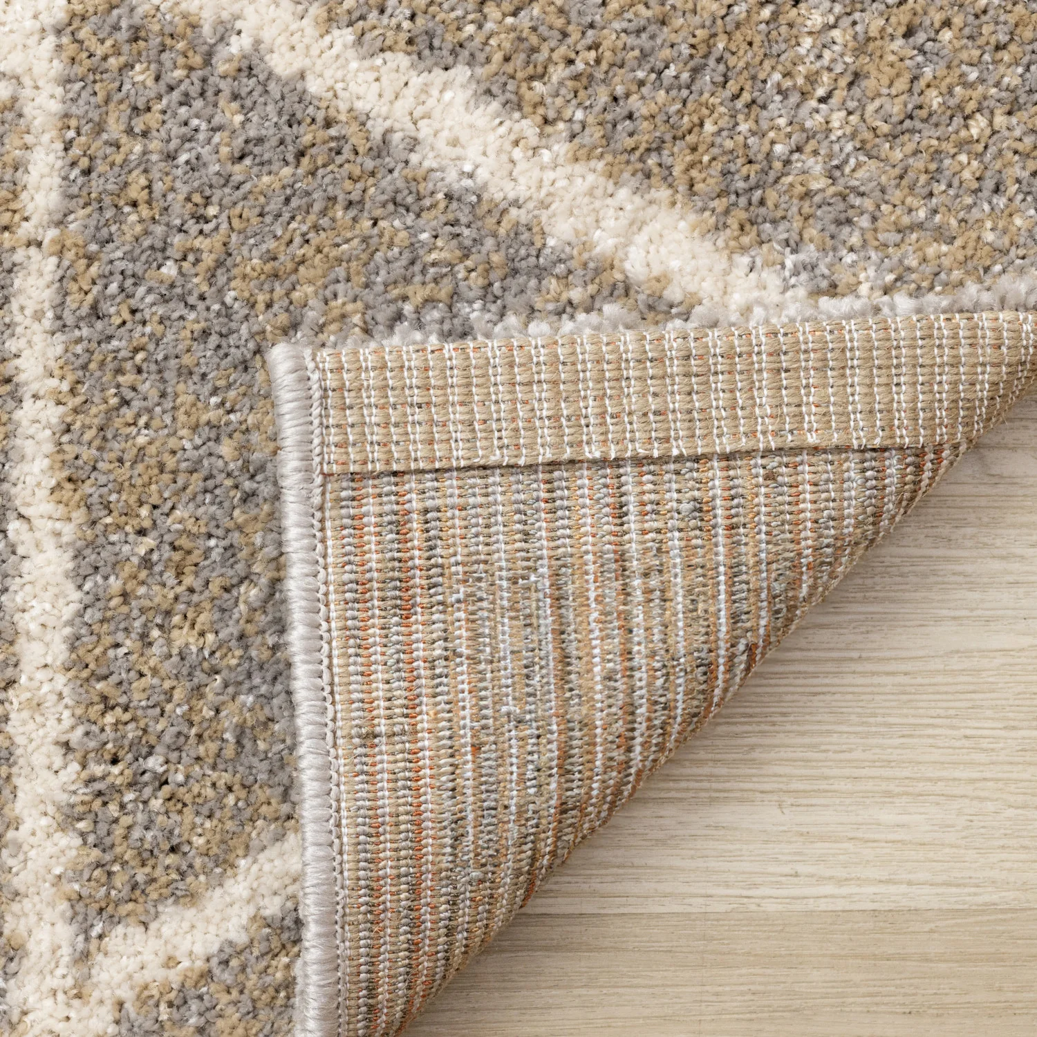 Halle Casual Contemporary Trellis Area Rug - 8' X 11' - Greige/Cream - Image 11