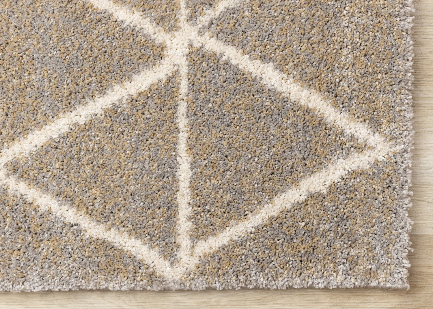 Halle Casual Contemporary Trellis Area Rug - 8' X 11' - Greige/Cream - Image 6
