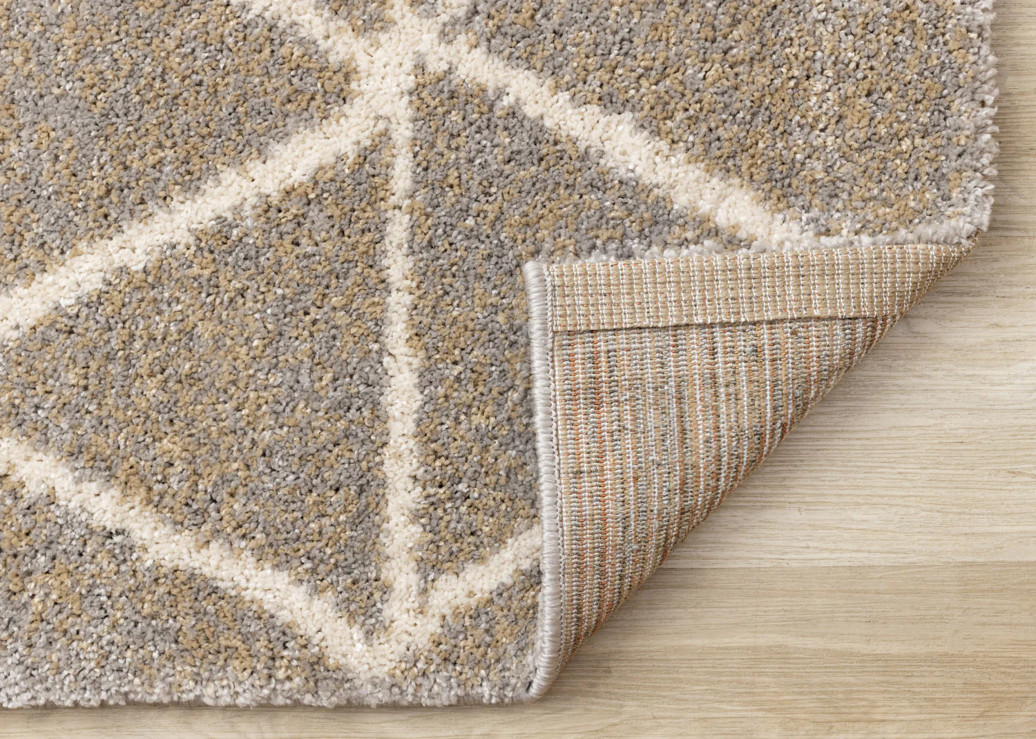 Halle Casual Contemporary Trellis Area Rug - 8' X 11' - Greige/Cream - Image 7