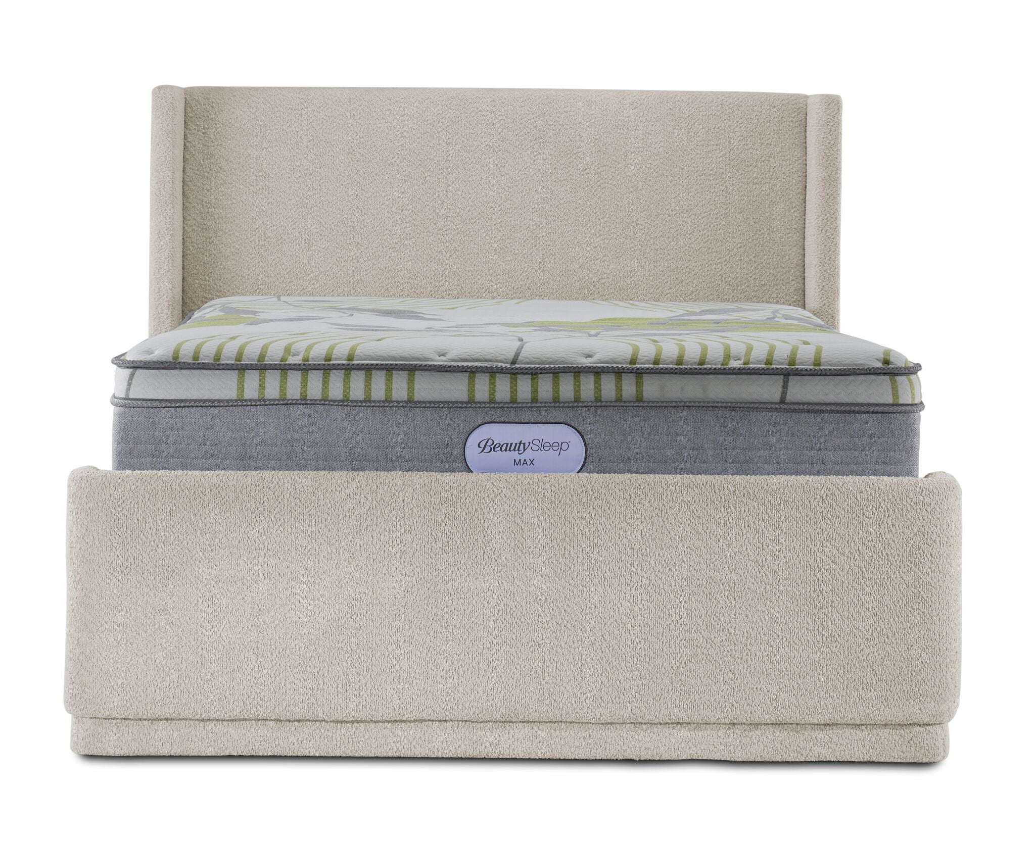 In Full Bloom - Hallie 3-Piece Full Upholstered Bed - Beige - Image 5