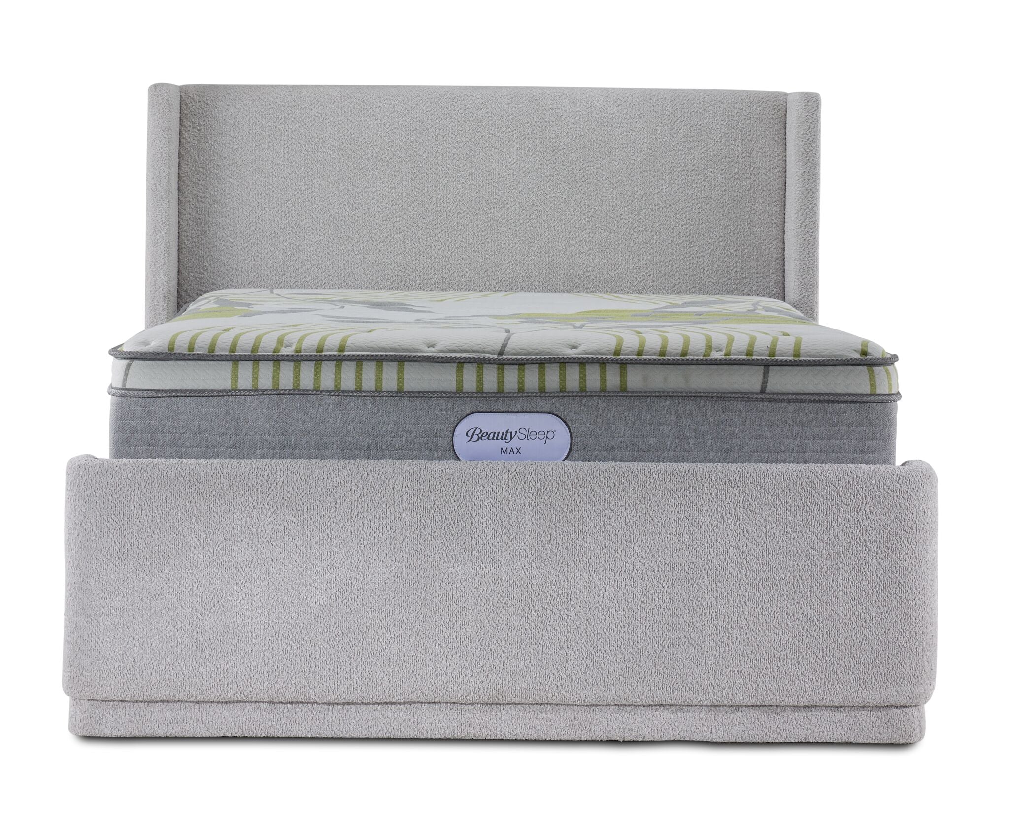 In Full Bloom - Hallie 3-Piece Full Upholstered Bed - Light Grey - Image 6