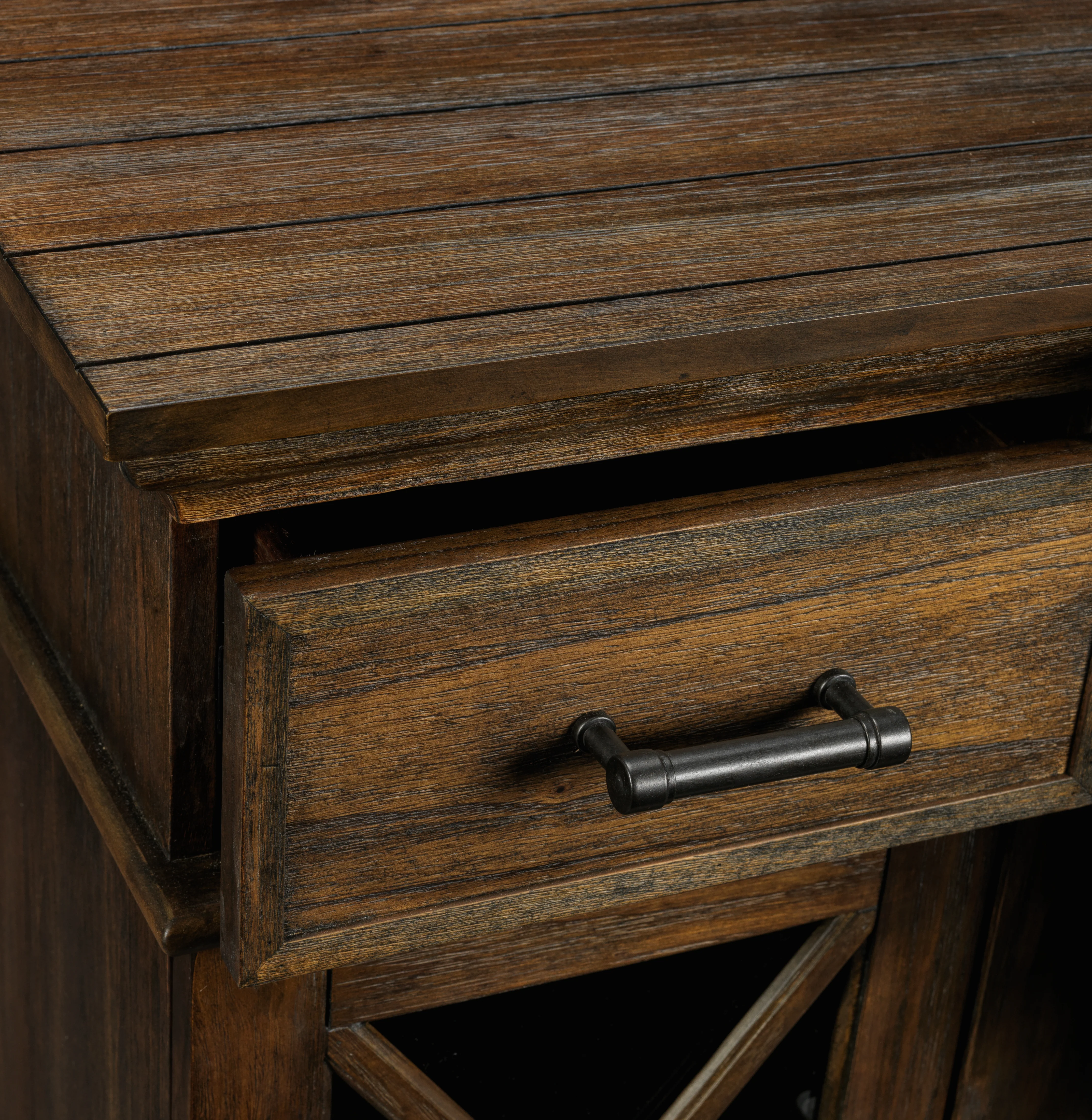 Hamilton 70" Fireplace TV Stand - Brown - Image 3