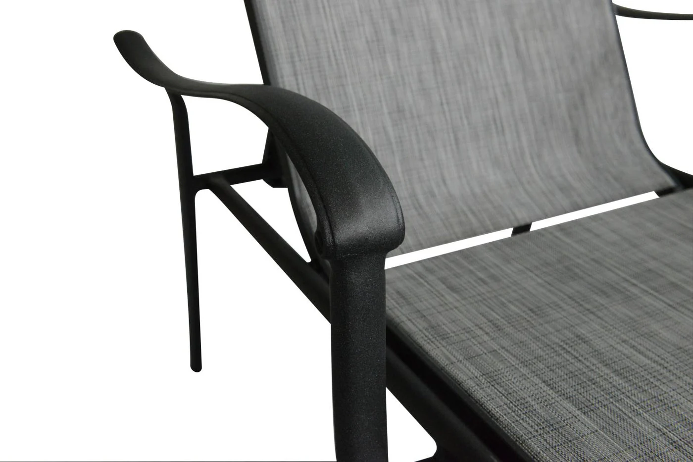 Hanlan Outdoor Lounger - Charcoal/Light Grey - Image 3
