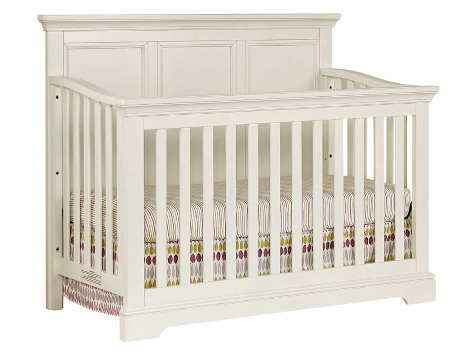 Hanley Convertible Crib with Toddler Guard Rail Package - Chalk - Image 2