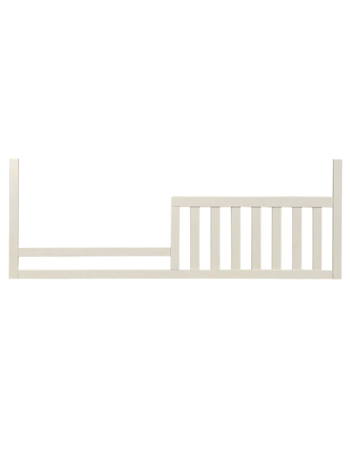 Hanley Convertible Crib with Toddler Guard Rail Package - Chalk - Image 3