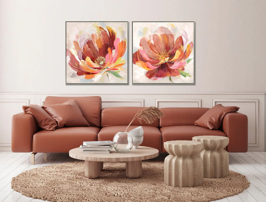Happy Bloom I Wall Art - Red/Orange/Yellow - 33 X 33 - Image 2