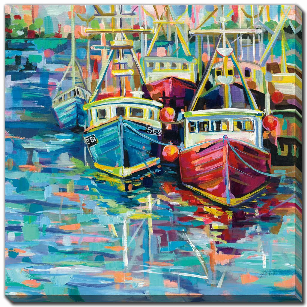 Harbour Carnival Wall Art - Multi-Colour - 16 X 16
