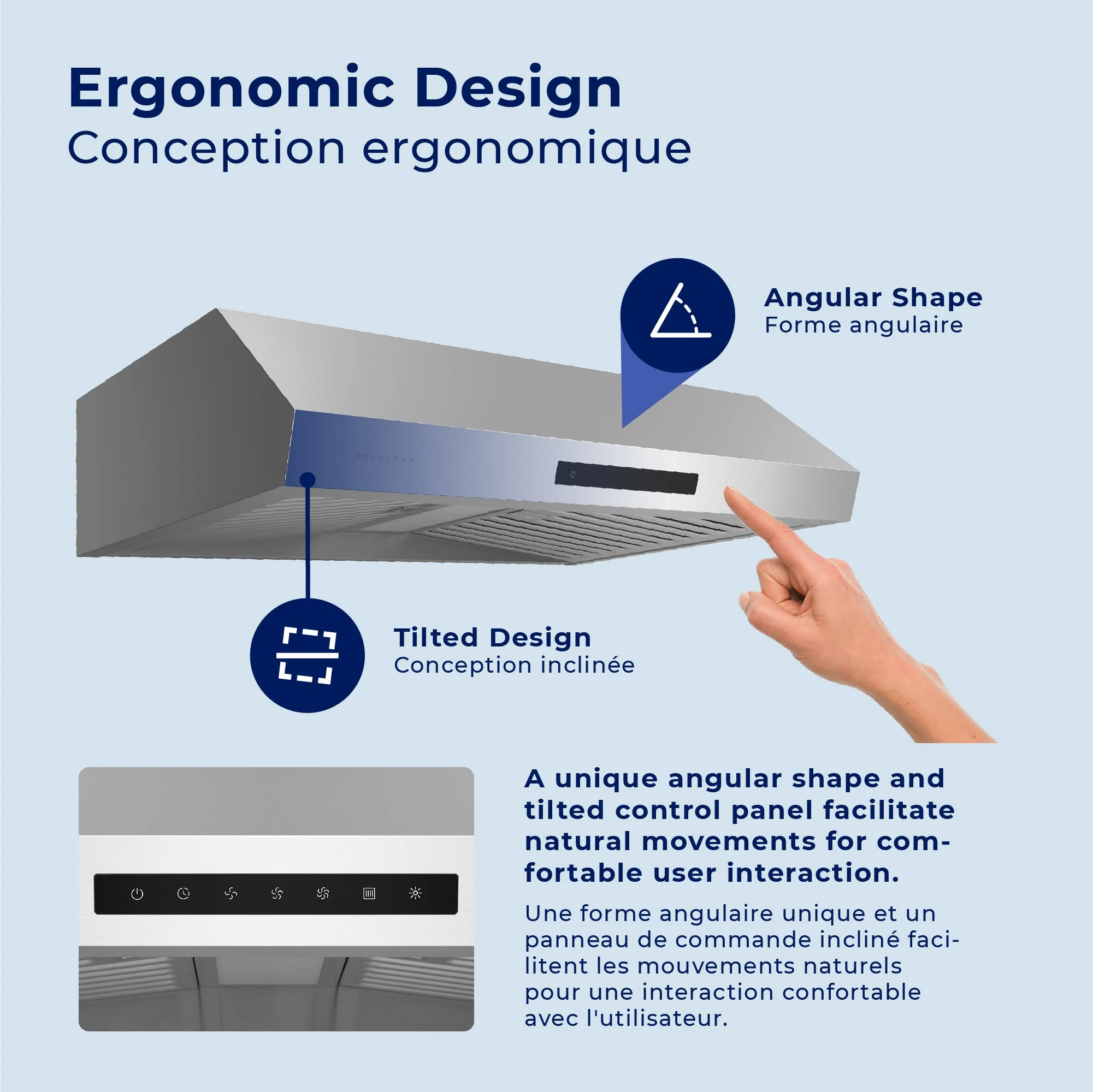 Hauslane Stainless Steel 30" Under Cabinet Range Hood - UC-PS60SS-30 - Image 3