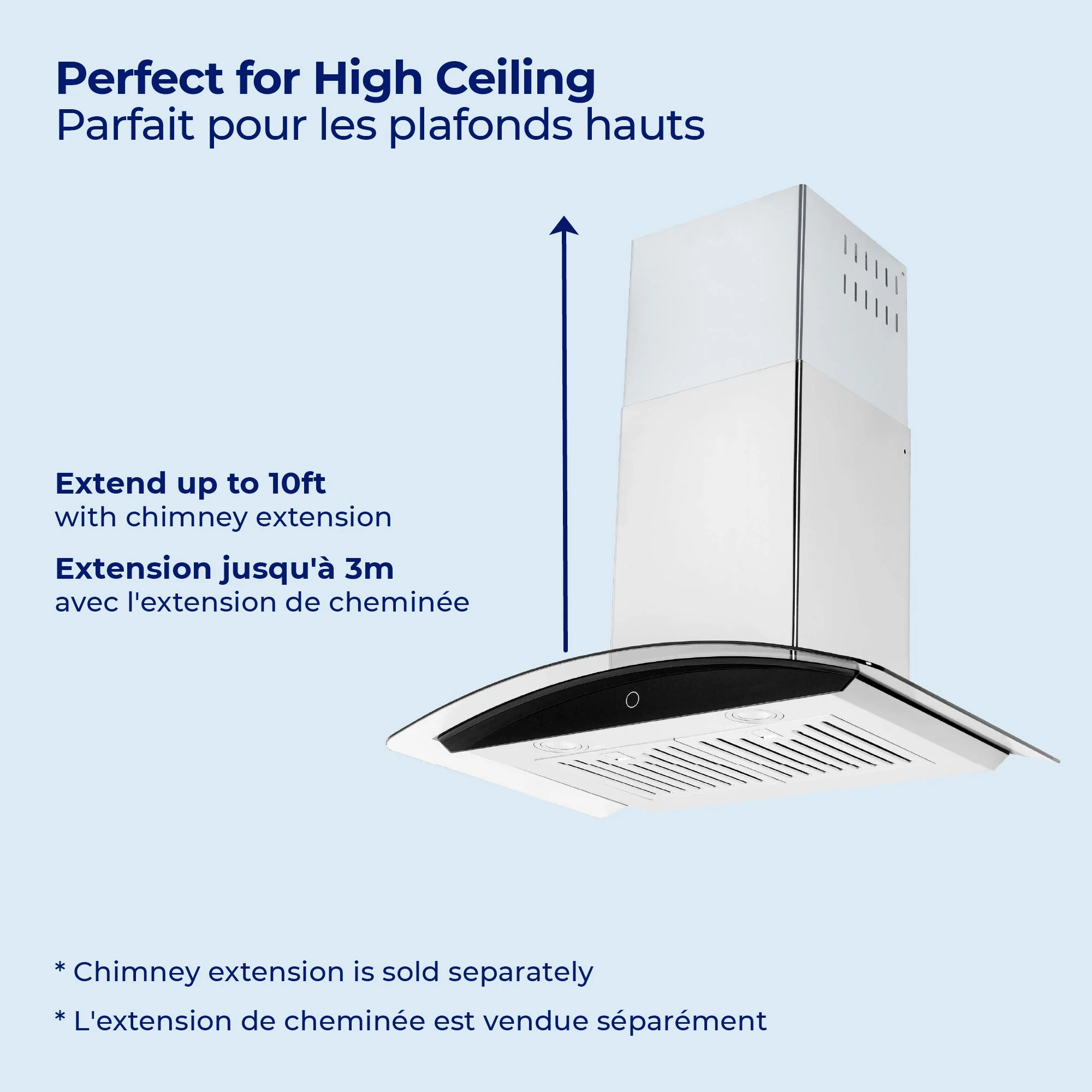 Hauslane Stainless Steel Chef 36" Convertible Wall-Mounted Range Hood - WM-639SS-36 - Image 5