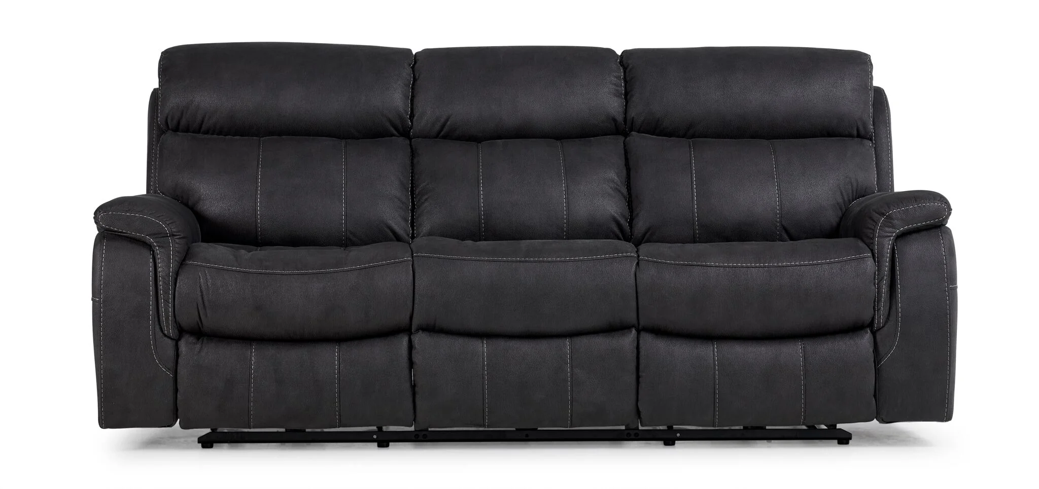 Haven Dual Power Reclining Sofa - Grey - Image 4
