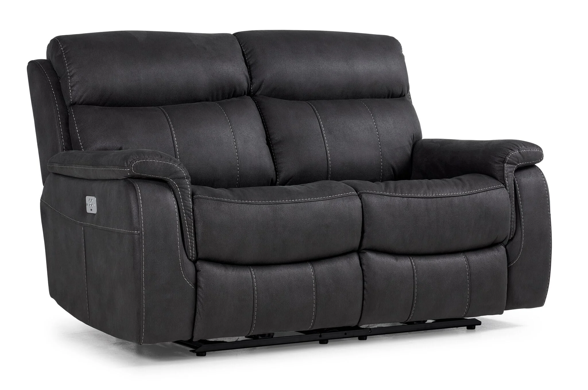 Haven Dual Power Reclining Sofa, Loveseat and Recliner Set - Grey - Image 3