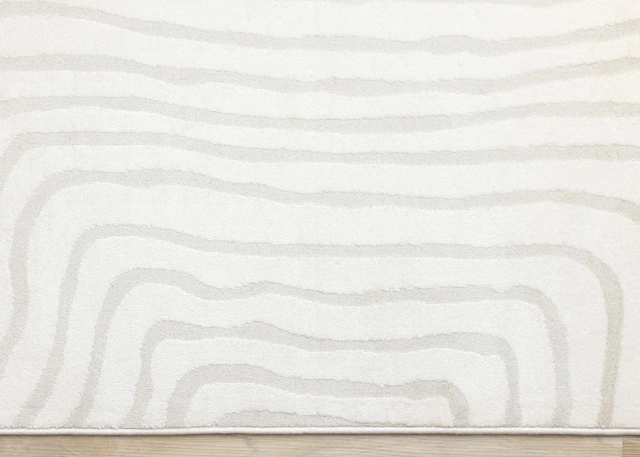 Hayden 5'3" x 7'7" Swirling Lines Area Rug - Grey - Image 4