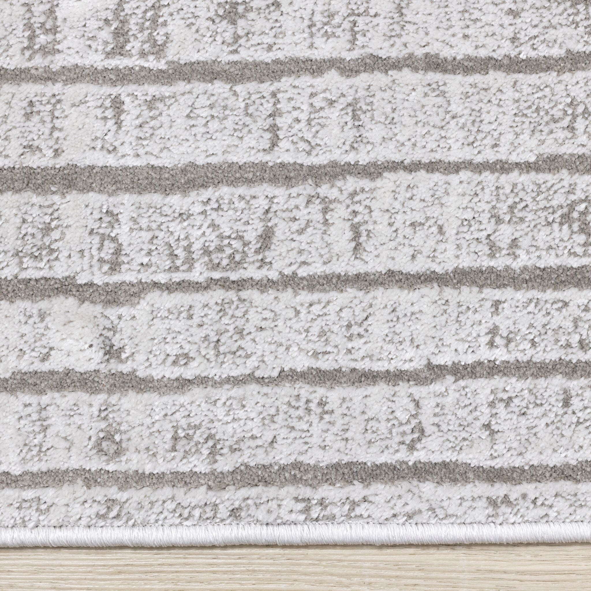 Hayden 6'7" x 9'6" Modern Lines Area Rug - Grey - Image 7