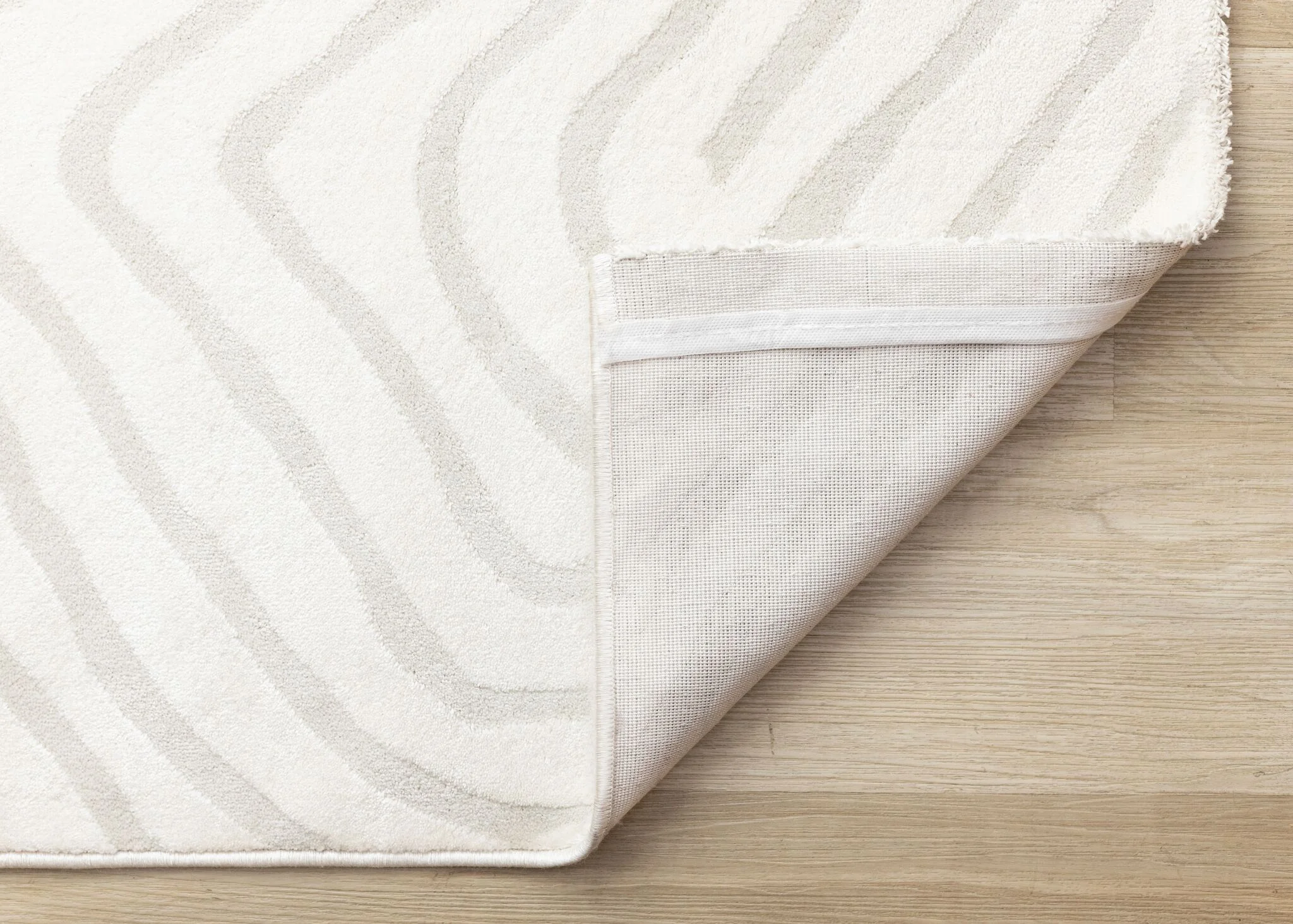 Hayden 6'7" x 9'6" Swirling Lines Area Rug - Grey - Image 7