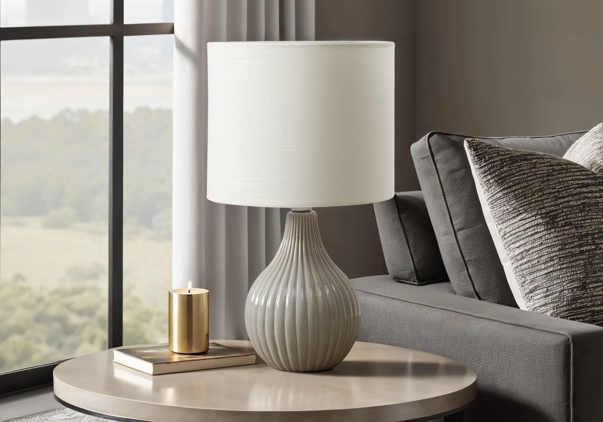 Haze Table Lamp - Grey - Image 2