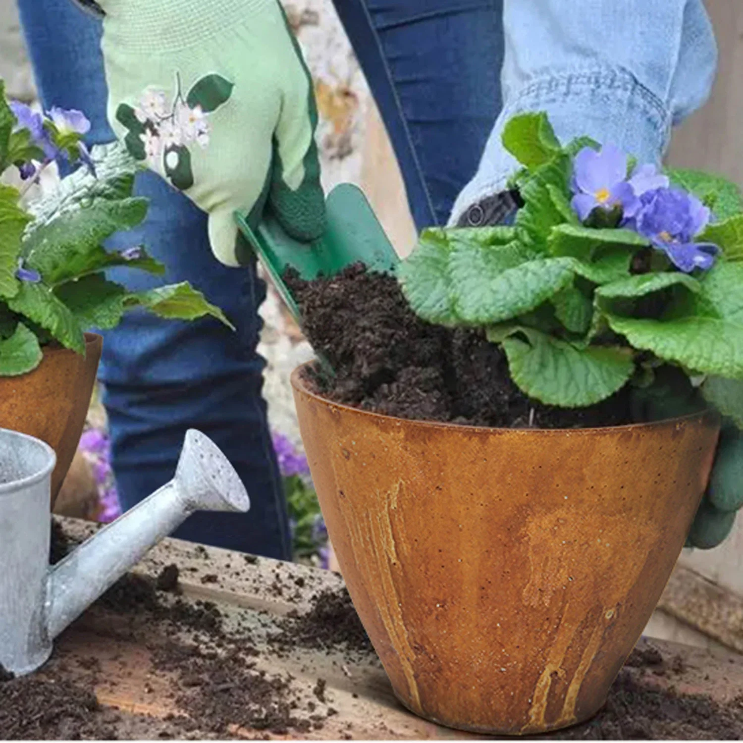 Heartholm Conical Bowl Planter - Corten - Image 2