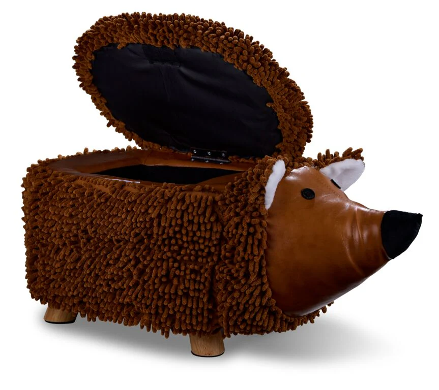 Hedgehog Storage Ottoman - Brown - Image 4