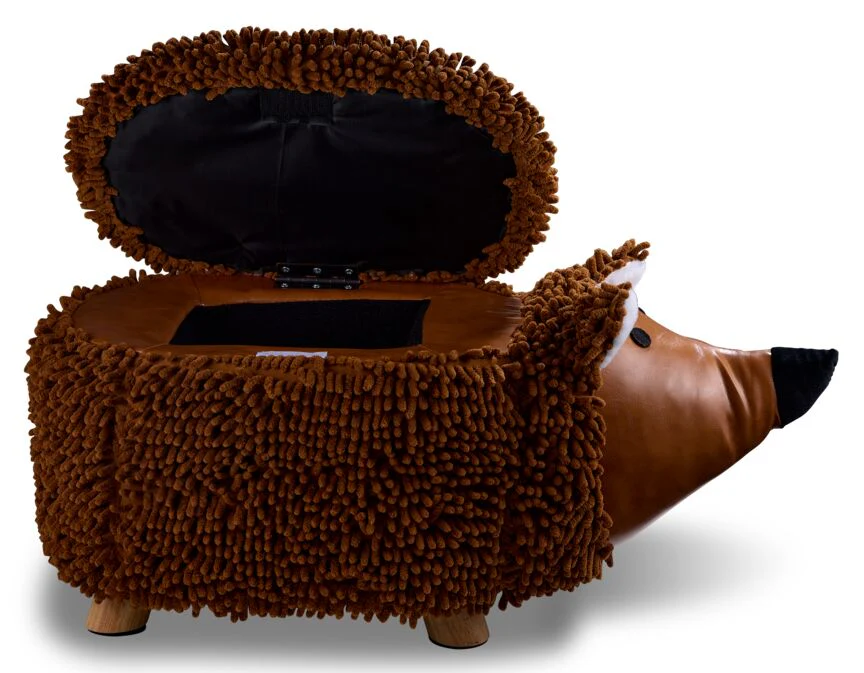 Hedgehog Storage Ottoman - Brown - Image 5