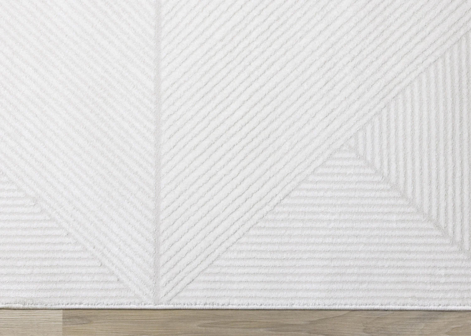 Hillary Neutral Diamonds Area Rug - 5' X 8' - Cream - Image 9