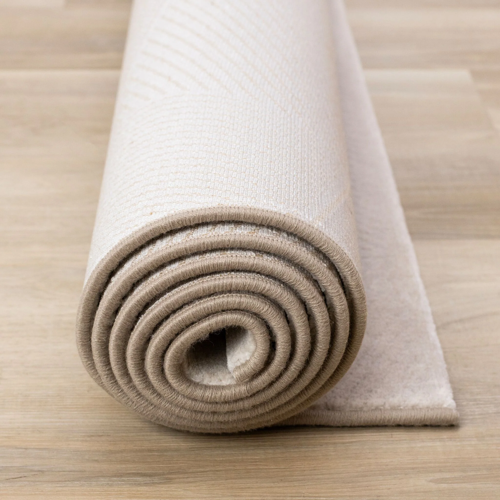 Himalaya 7'10" x 10'10" Striped Geometic Shape Area Rug - Taupe - Image 10