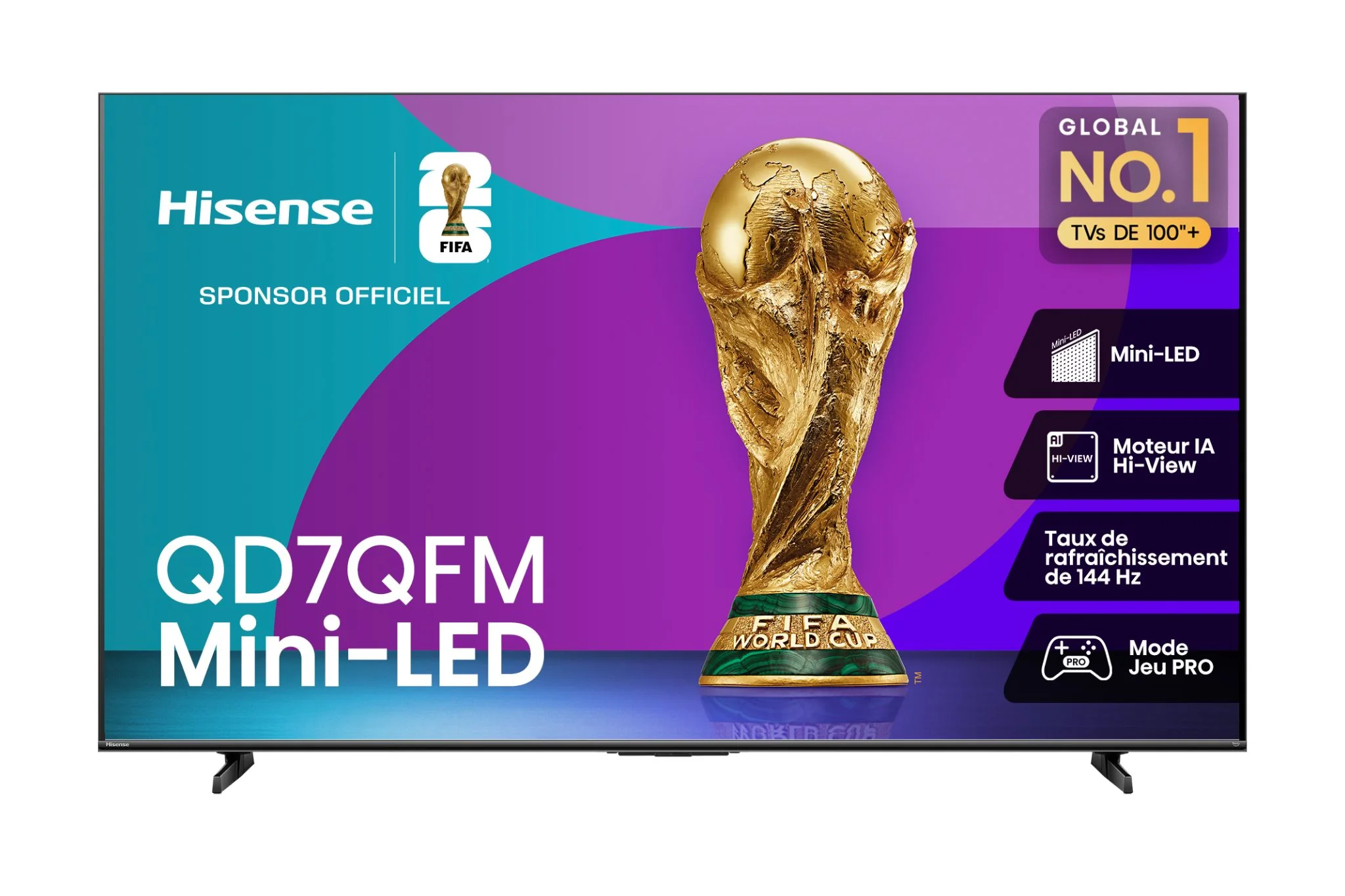 Hisense 100" 4K Smart QLED MiniLED TV - 100QD7QFM - Image 3